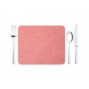19*23cm PU Leather Placemat (Pink)（10/pack）